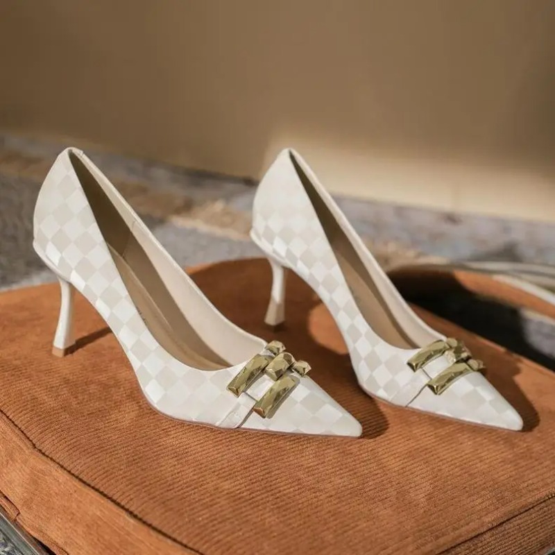 Women Shoes Quick Delivery - مكتب بكعب متوسط حذاء أسود للنساء
