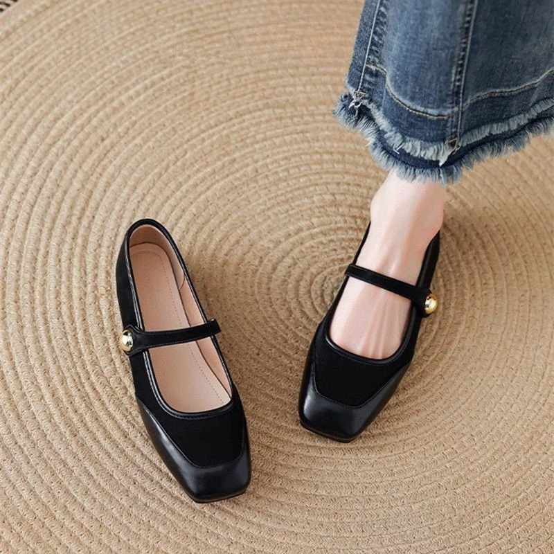 Women Shoes Quick Delivery - كعب منخفض أنيق الربط المرأة حذاء