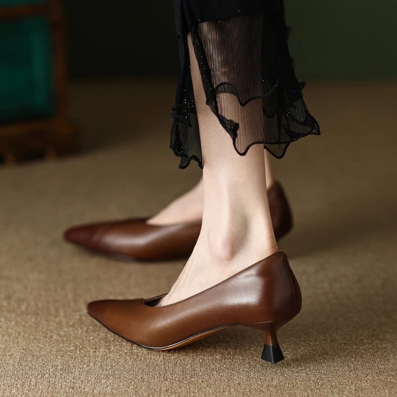 Women Shoes Quick Delivery - كعب مربع مع مضخات السيدات المتوسطة