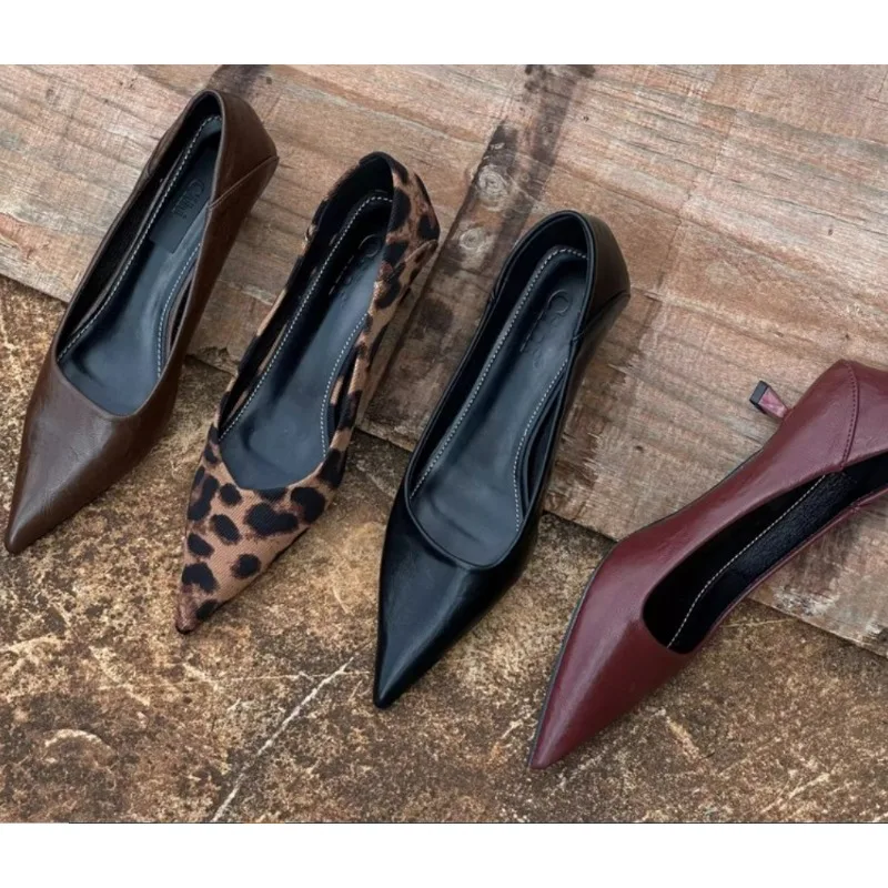 Women Shoes With Heels - 2024 المرأة مثير عالية الكعب بورجوندي