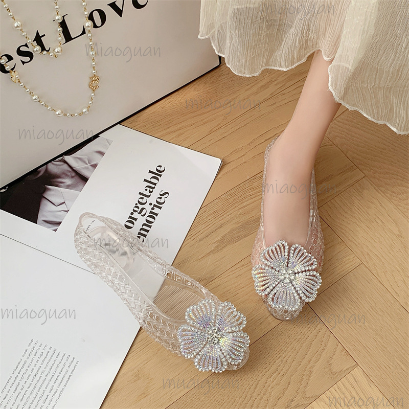 أحذية جيلي كريستالية جديدة مزي - مراجعة Jelly Sandal Women وسعره