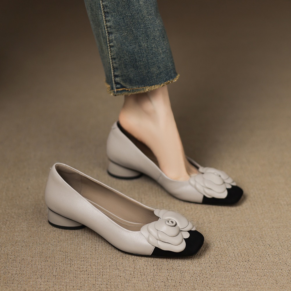 أزياء زهرة واحدة أحذية الخريف  - مراجعة Women Shoes With Heels وسعره