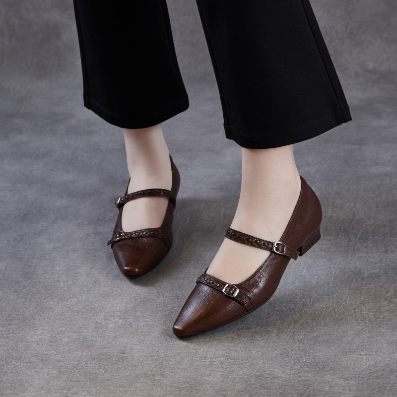 أحذية نسائية كورية مسطحة باللو - مراجعة Women Shoes Black وسعره