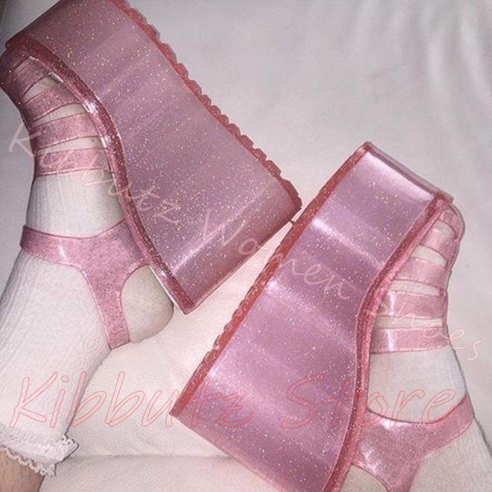 صنادل جيلي لامعة نسائية بتصميم - مراجعة Jelly Sandal Women وسعره