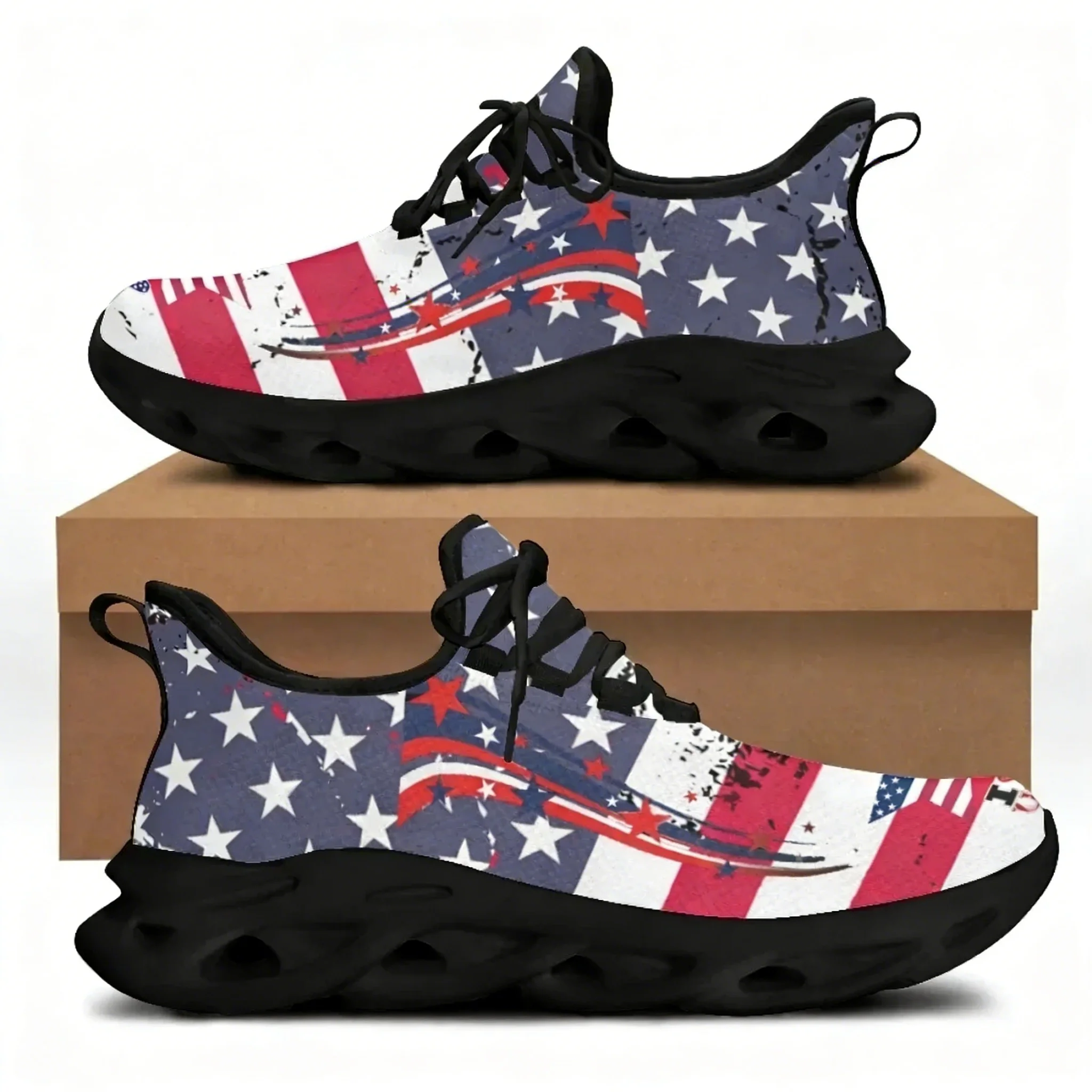 حذاء مسطح مطبوع عليه علم أمريك - مراجعة Women'S Shoes Liberty وسعره