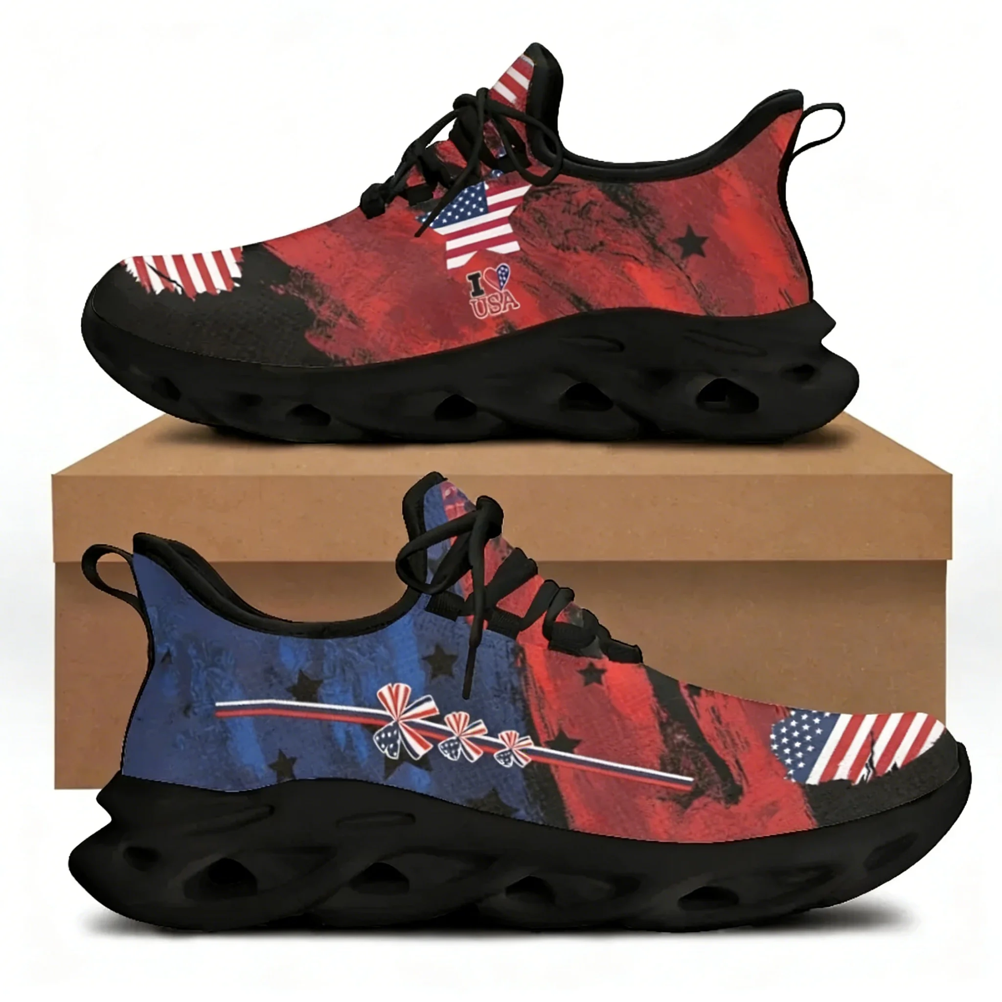 حذاء مسطح مطبوع عليه علم أمريك - مراجعة Women'S Shoes Liberty وسعره