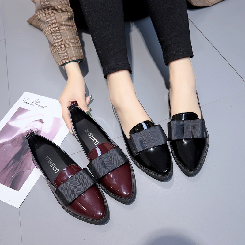 أحذية مسطحة سوداء/حمراء داكنة  - مراجعة Women Shoes Black وسعره