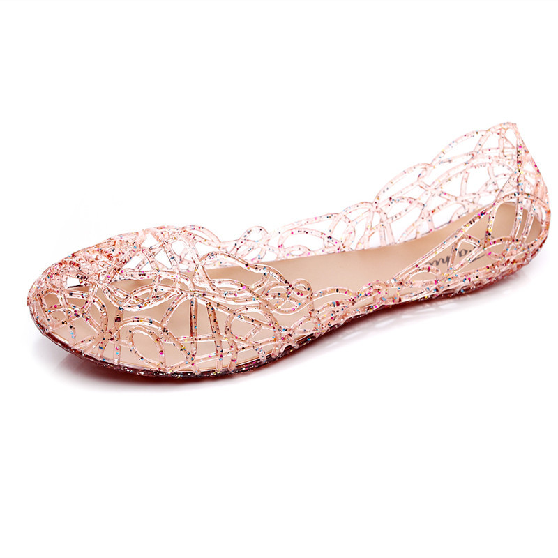 صنادل نسائية صيفية مسطحة، أحذي - مراجعة Jelly Sandal Women وسعره