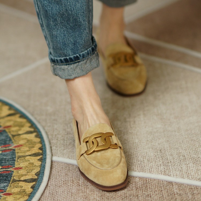 جلد الغزال النساء المتسكعون ال - مراجعة Women Shoes Black وسعره