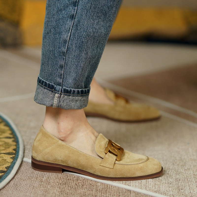 جلد الغزال النساء المتسكعون ال - مراجعة Women Shoes Black وسعره