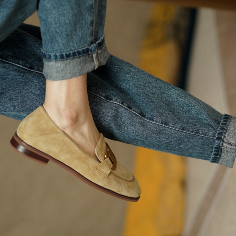 جلد الغزال النساء المتسكعون ال - مراجعة Women Shoes Black وسعره