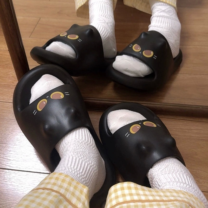 صنادل جديدة لطيفة بتصميم ثلاثي - مراجعة Women Shoes Black وسعره