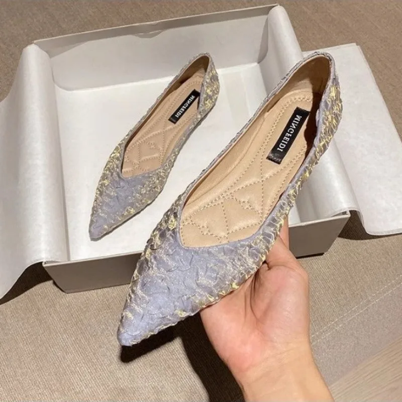 خف نسائي مدبب مسطح ، حذاء نسائ - مراجعة Women Shoes Quick Delivery وسعره