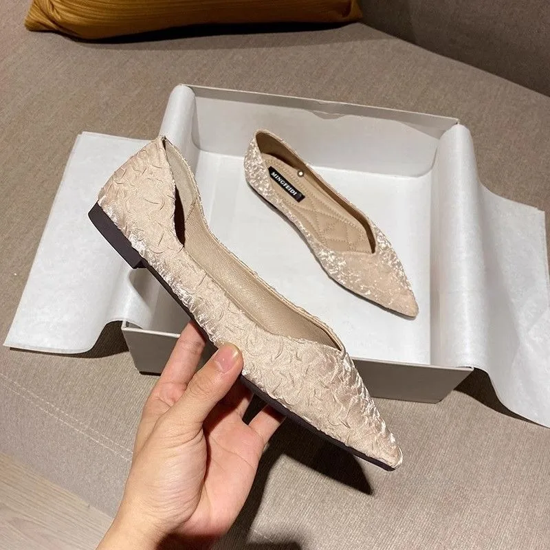 خف نسائي مدبب مسطح ، حذاء نسائ - مراجعة Women Shoes Quick Delivery وسعره