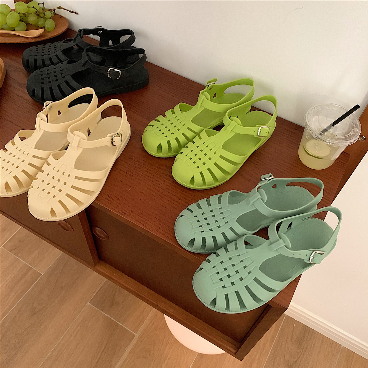 XIXITIAO خمر الصنادل الرومانية - مراجعة Jelly Sandal Women وسعره