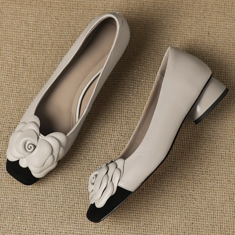حجم كبير 34-41 المرأة مزيج جلد - مراجعة Women Shoes With Heels وسعره