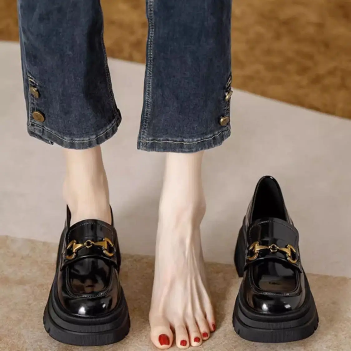 حذاء نسائي غير رسمي بكعب متوسط - مراجعة Women Shoes Quick Delivery وسعره