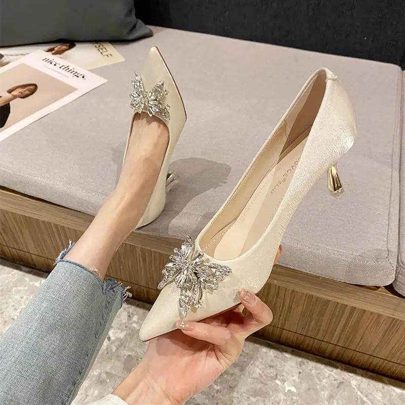 أحذية بمقدمة مدببة من حجر الرا - مراجعة Women Shoes Quick Delivery وسعره