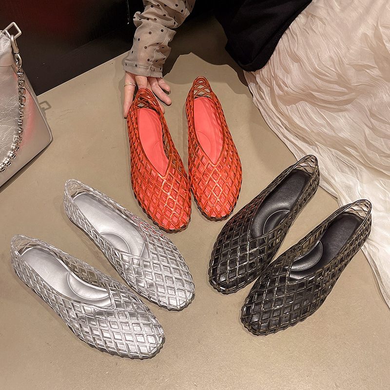 أحذية كريستال جديدة بتصميم V،  - مراجعة Jelly Sandal Women وسعره