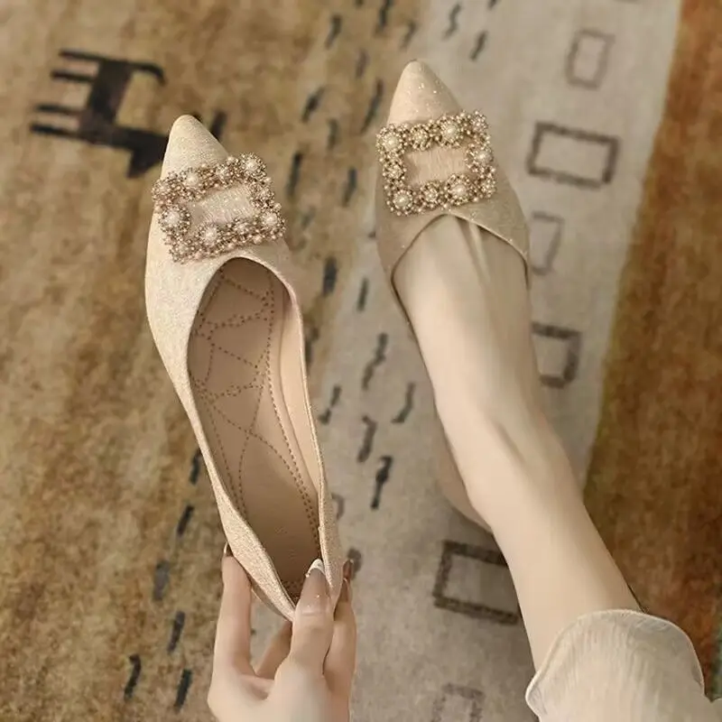 أحذية السيدات الشمبانيا مربع م - مراجعة Women Shoes Quick Delivery وسعره